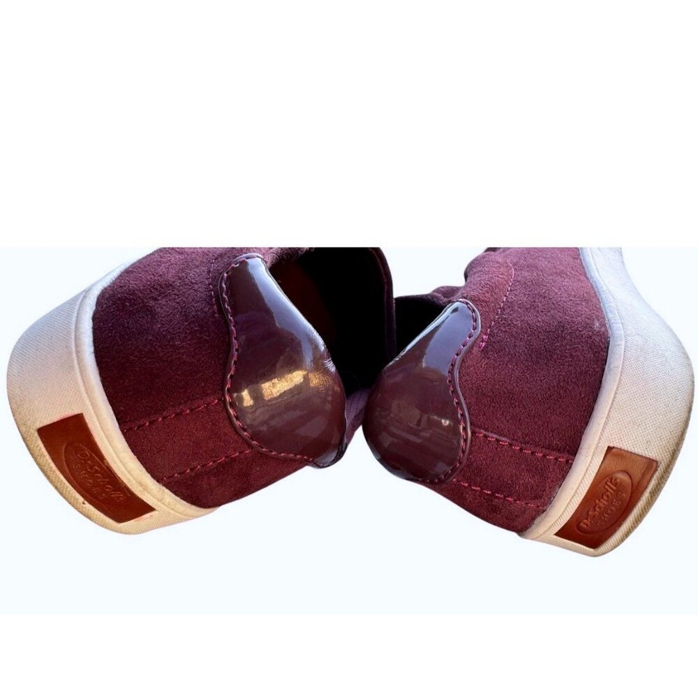 Dr Scholls Madison Burgundy Microsuede Slip On Sneakers Womens 7.5M BeFreeEnergy - Picture 6 of 8